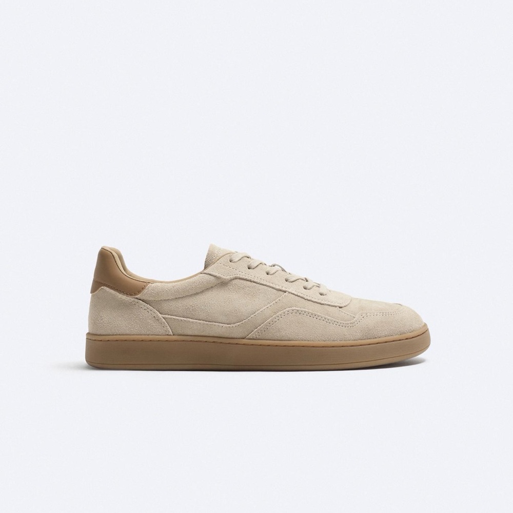 NWT Zara multipiece suede sneaker